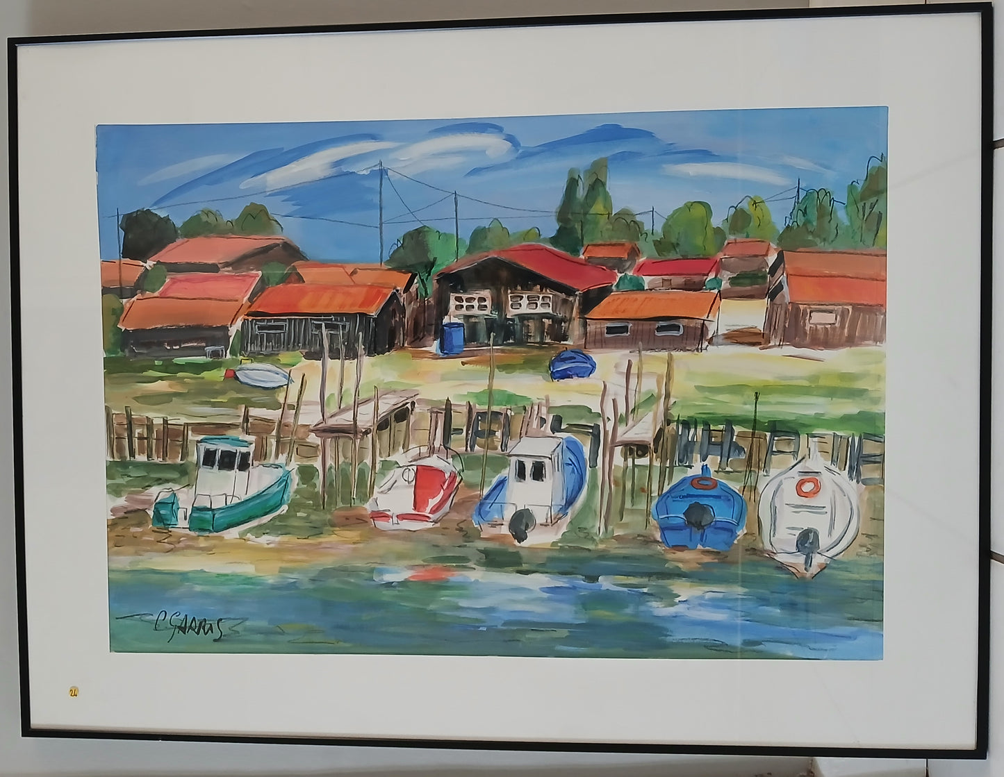 Les cabanes à Gujan Vendu