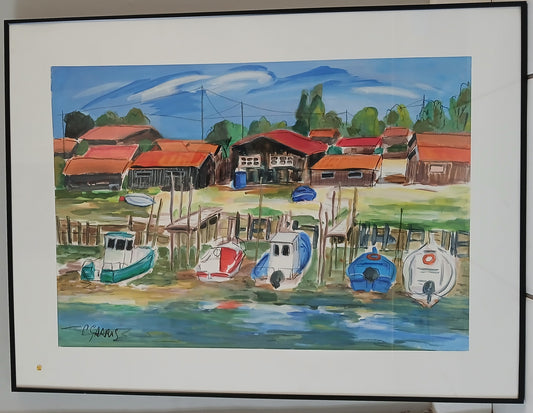 Les cabanes à Gujan   Vendu